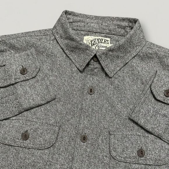 Grayers Glacier Gray Twill Shirt Jacket XL 100% Cotton Shacket - Picture 3 of 10
